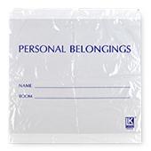 Elkay Plastics Co Inc Elkay Personal Belongings Bag with Cordstring Closure - EPCPB25263DW