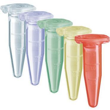 Eppendorf North America Tubes Safe-Lock, 1.5 mL, Assorted Colors - 22363328 - 500 Each