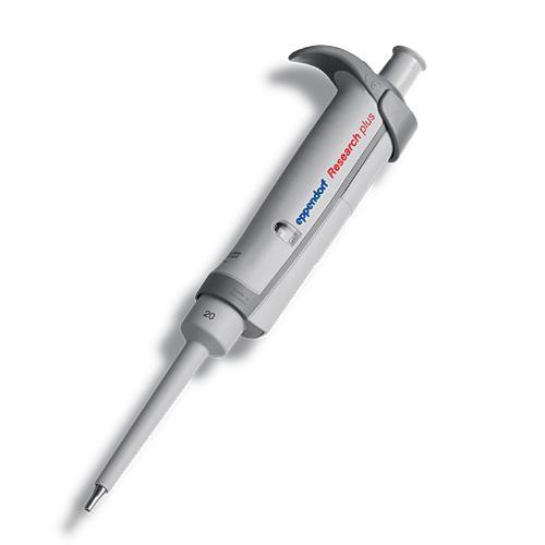 Eppendorf Research Plus Pipettor, Single-Channel, Fixed, 20uL, Gray, North America Fixed-Volume Pip - 3121000031 - 1 Each