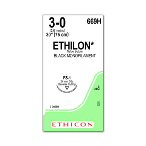 ETHICON Ethilon Nylon Suture 669H 36 Each - MDL-EPR669H