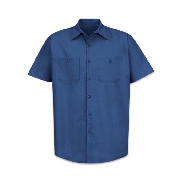 Vf Workwear-Div / Vf Imagewear (W) Short-Sleeve Short Sleeve EDUK Work Shirt, Royal Blue, Size 3XL, E320, N367 - ERSP24RB3XL - 1 Each
