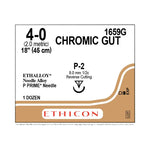 ETHICON Precision Point Chromic Gut Absorbable Suture 1659G 12 Each - MDL-ETH1659G