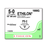 ETHICON Precision Point Nonabsorbable Nylon Monofilament Sutures 1666G 12 Each - MDL-ETH1666G
