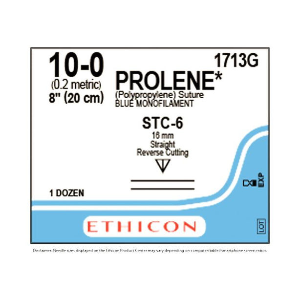 Ethicon Prolene Polypropylene Suture 1713G - 12.0 Each