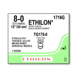 Ethicon Micropoint Spatula Ethilon Nonabsorbable Sutures 1716G - 12.0 Each