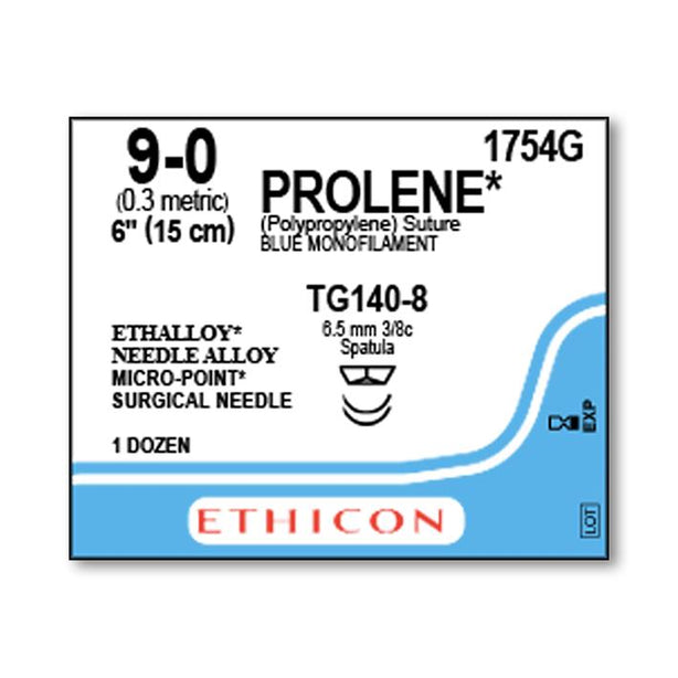 Ethicon Prolene Polypropylene Nonabsorbable Sutures 1754G - 12.0 Each - MDL-ETH1754G