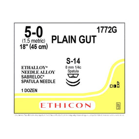 Ethicon Chromic Surgical Gut Sutures 1772G - 12.0 Each