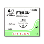 Ethicon Ethilon Nylon Monofilament Sutures 1864G - 12.0 Each - MDL-ETH1864G