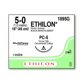Ethicon Ethilon Nylon Monofilament Sutures 1895G - 12.0 Each - MDL-ETH1895G