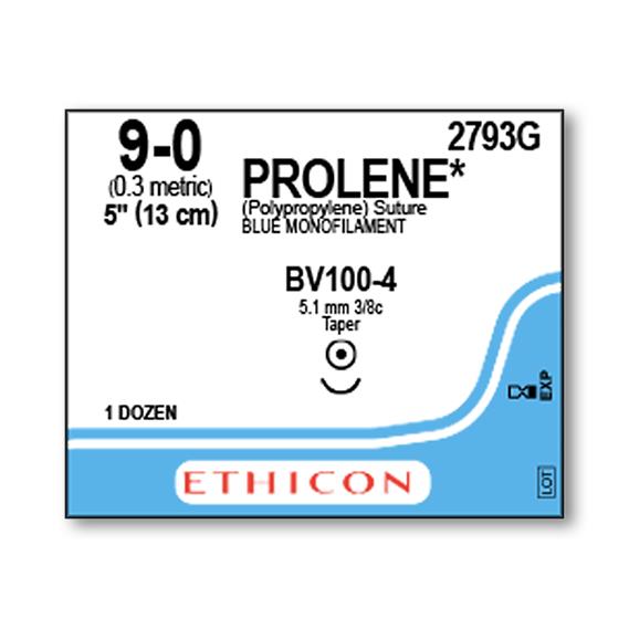 Ethicon Prolene Polypropylene Suture 2793G - 12.0 Each