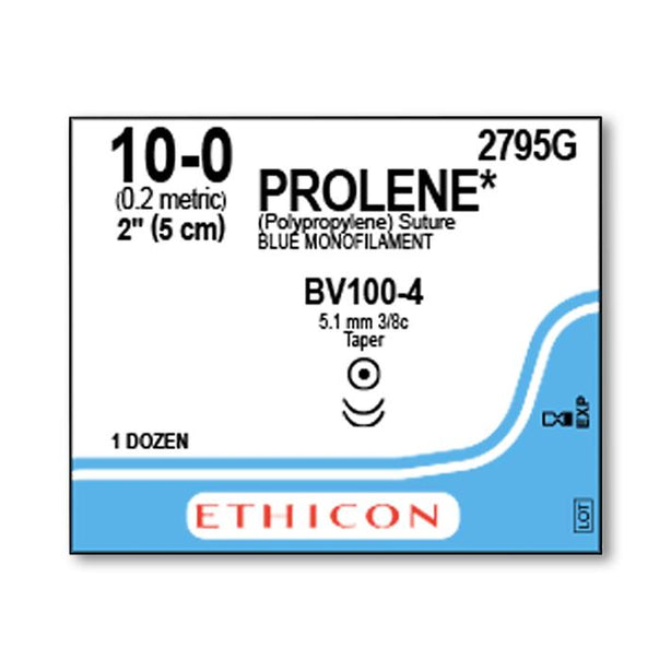 Ethicon Prolene Polypropylene Suture 2795G - 12.0 Each