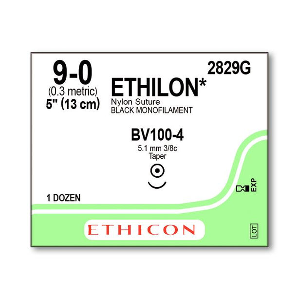 Ethicon Ethilon Taper Point Sutures 2829G - 12.0 Each