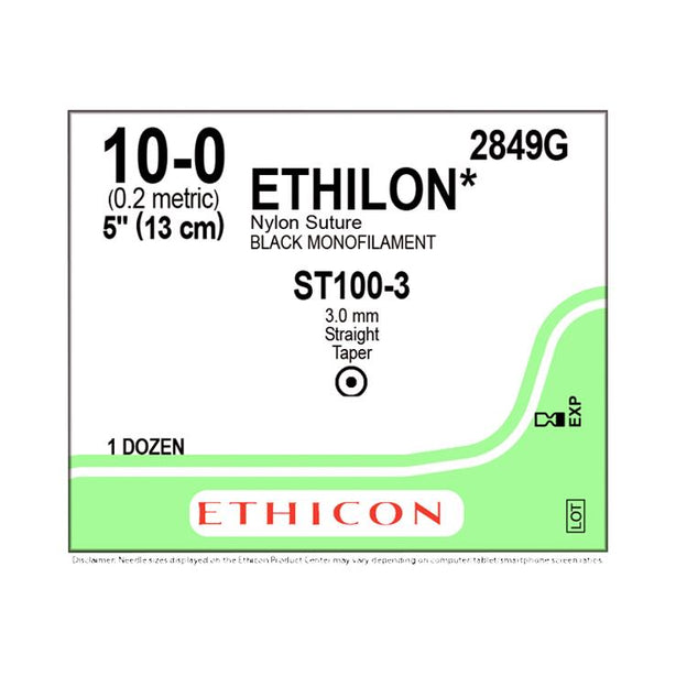 Endoscopic Ethilon Non-Absorbable Sutures - 2849G - 12 Each - MDL-ETH2849G