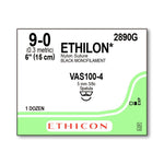 Ethicon Micropoint Spatula Ethilon Nonabsorbable Sutures 2890G - 12.0 Each