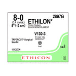 Ethicon Ethilon Taper-Cut Nonabsorbable Sutures 2897G - 12.0 Each