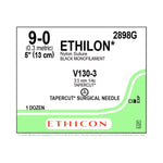 Ethicon Ethilon Taper-Cut Nonabsorbable Sutures 2898G - 12.0 Each