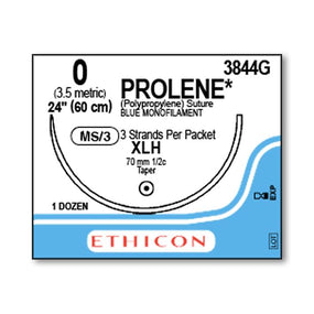 Ethicon Prolene Polypropylene Suture 3844G - 12.0 Each