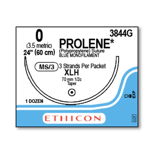 Ethicon Prolene Polypropylene Suture 3844G - 12.0 Each