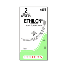 Ethicon Reverse Cutting Ethilon Sutures 490T - 24.0 Each - MDL-ETH490T