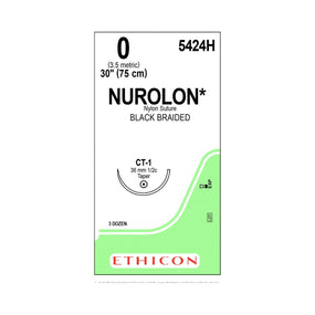 Ethicon Nurolon Nonabsorbable Sutures 5424H - 36.0 Each - MDL-ETH5424H