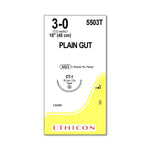 Ethicon Taper Point Plain Gut Absorbable Sutures 5503T - 24.0 Each