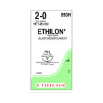 ETHICON Precision Point Nonabsorbable Nylon Monofilament Sutures 593H 36 Each - MDL-ETH593H