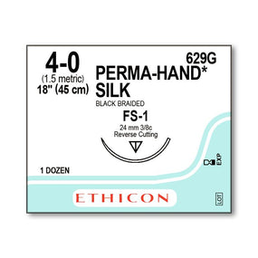 Ethicon Ethicon Perma-Hand Silk Suture 629G - 12.0 Each