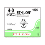 ETHICON Precision Point Nonabsorbable Nylon Monofilament Sutures 699G 12 Each - MDL-ETH699G
