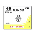 ETHICON Plain Absorbable Surgical Gut Sutures 742G 12 Each-MDL-ETH742G
