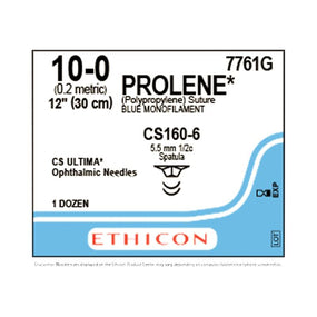 Ethicon Prolene Nonabsorbable Blue Monofilament Sutures 7761G - 12.0 Each - MDL-ETH7761G