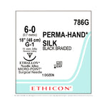 Ethicon Ethicon Perma-Hand Silk Suture 786G - 12.0 Each
