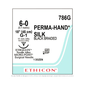 Ethicon Ethicon Perma-Hand Silk Suture 786G - 12.0 Each