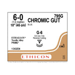 ETHICON Ethicon Chromic Gut Surgical Sutures 795G 12 Each - MDL-ETH795G