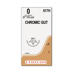 Ethicon Reverse-Cutting Chromic Gut Absorbable Sutures 817H - 36.0 Each