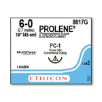 Ethicon Prolene Polypropylene Suture 8617G - 12.0 Each