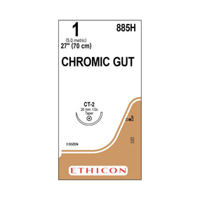 Ethicon Taper Point Chromic Gut Absorbable Suture 885H - 36.0 Each - MDL-ETH885H