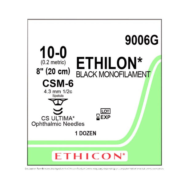 ETHICON Ethicon Ethilon Sutures 9006G 12 Each - MDL-ETH9006G