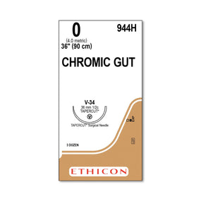 Ethicon TAPERCUT Chromic Gut Absorbable Sutures 944H - 36.0 Each - MDL-ETH944H