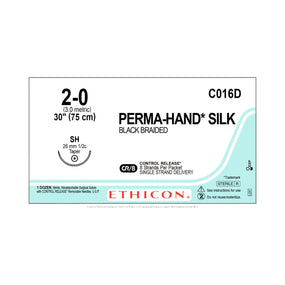 Ethicon Ethicon Perma-Hand Silk Suture C016D - 12.0 Each
