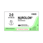 Ethicon Nurolon Nonabsorbable Sutures C502D - 12.0 Each - MDL-ETHC502D