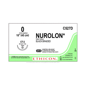 Ethicon Nurolon Nonabsorbable Sutures C527D - 12.0 Each - MDL-ETHC527D