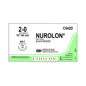 Ethicon Nurolon Nonabsorbable Sutures C542D - 12.0 Each - MDL-ETHC542D