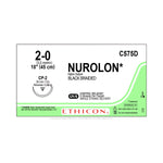 ETHICON Nurolon Nonabsorbable Nylon Sutures C575D 12 Each - MDL-ETHC575D