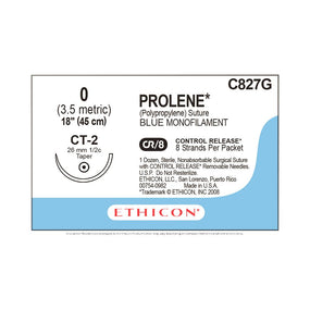 Ethicon Prolene Polypropylene Suture C827G - 12.0 Each