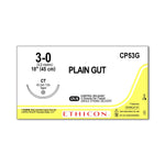 Ethicon Taper Point Plain Gut Absorbable Sutures CP53G - 12.0 Each