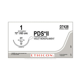 ETHICON PDS-II Sutures D7438 12 Each - MDL-ETHD7438
