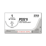 ETHICON PDS II Polydioxanone Monofilament Synthetic Absorbable Suture D7819 12 Each - MDL-ETHD7819