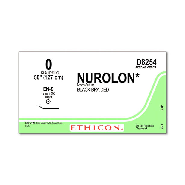 Nurolon Sutures - D8254 - 36 Each - MDL-ETHD8254
