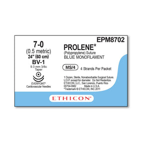 Ethicon Prolene Polypropylene Suture EPM8702 - 12.0 Each