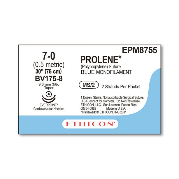 Ethicon Prolene Polypropylene Suture EPM8755 - 12.0 Each